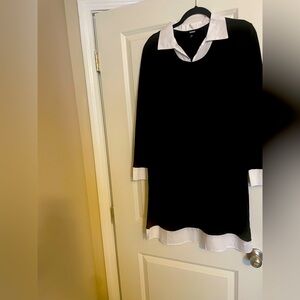 Back & White Women’s Shirt Combo Dress (NWT)